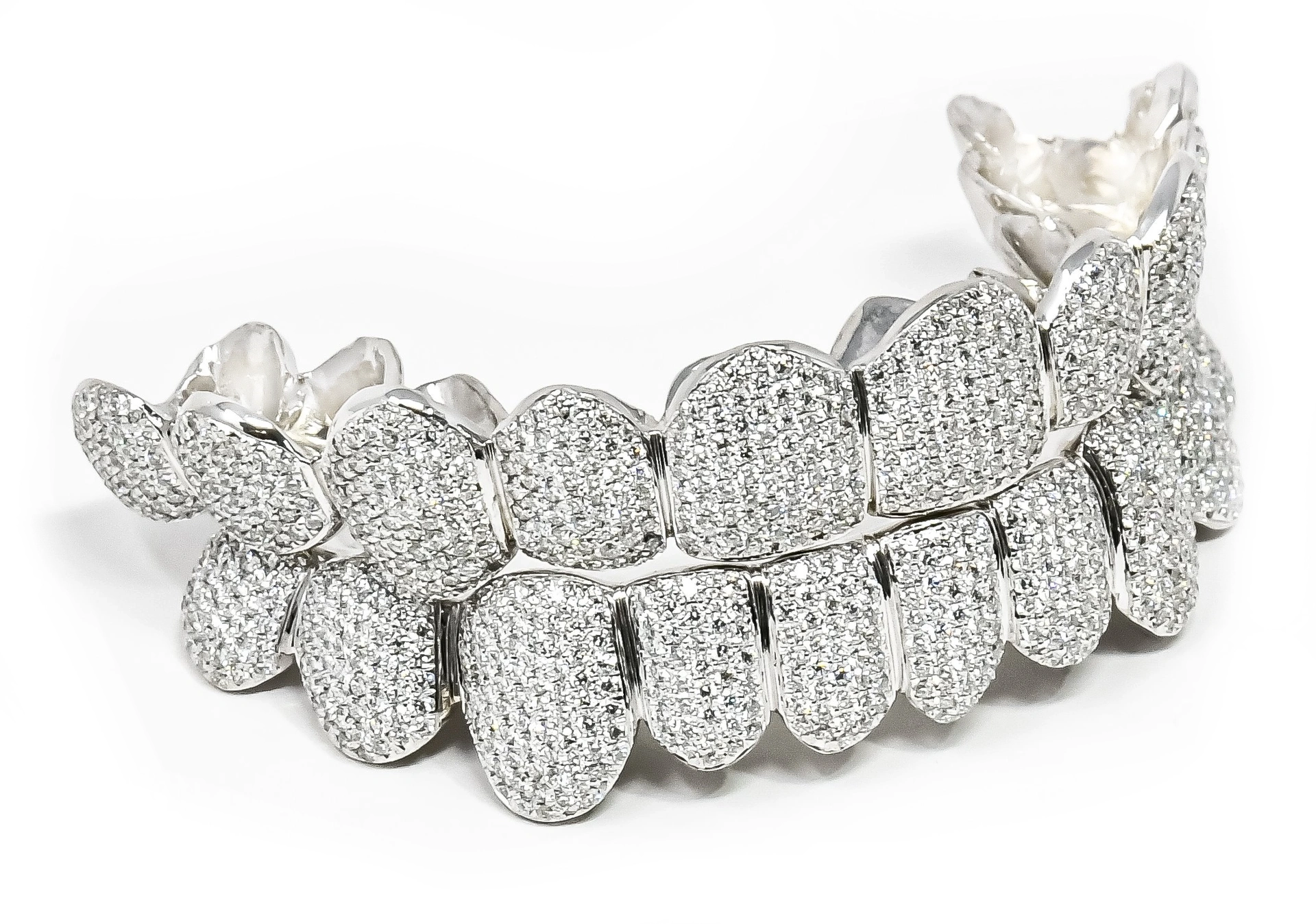 Diamond Grill 18k White Gold